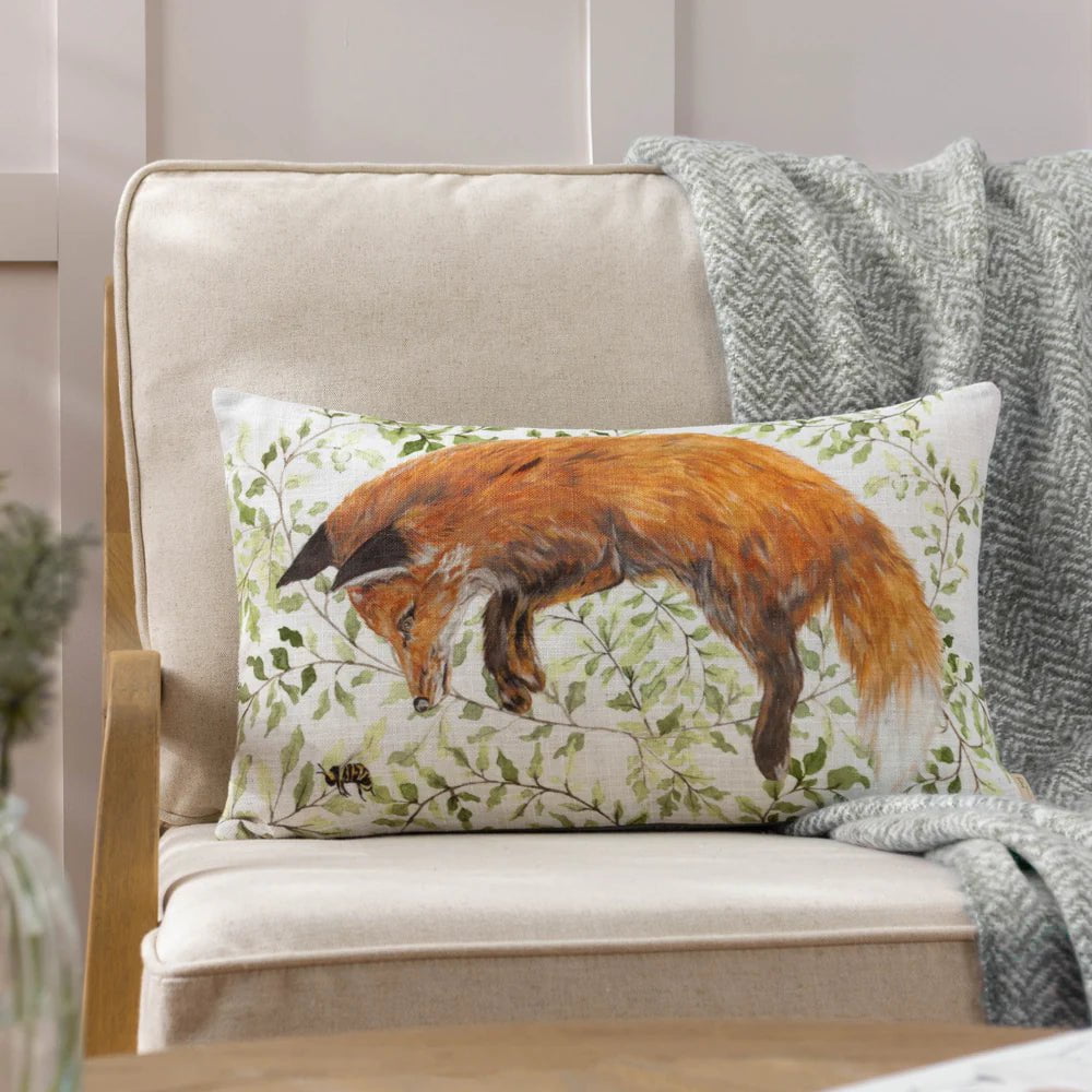 Evans Litchfield (Riva Home) Cushions Shugborough Leaping Fox Traditional Cushion Multicolour