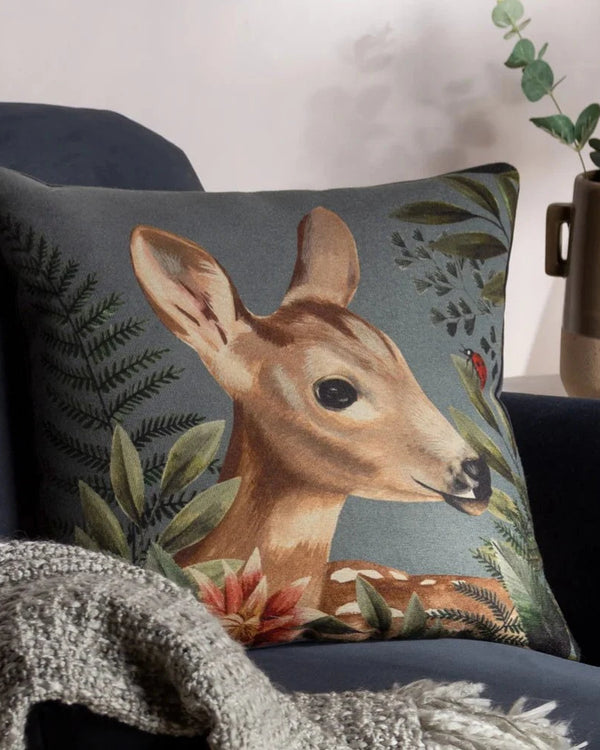 FOREST FAWN CUSHION GREY | by Evans Litchfield