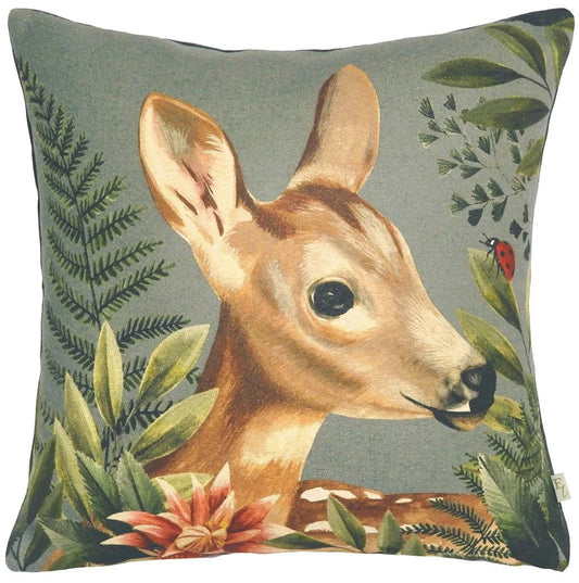 Evans Litchfield (Riva Home) Evans Lichfield Cushion FOREST FAWN CUSHION GREY | by Evans Litchfield