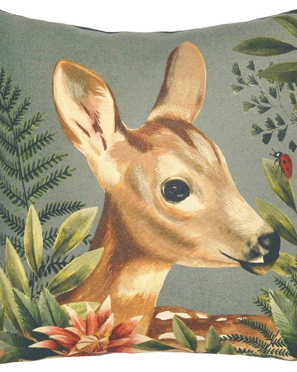 FOREST FAWN CUSHION GREY | by Evans Litchfield