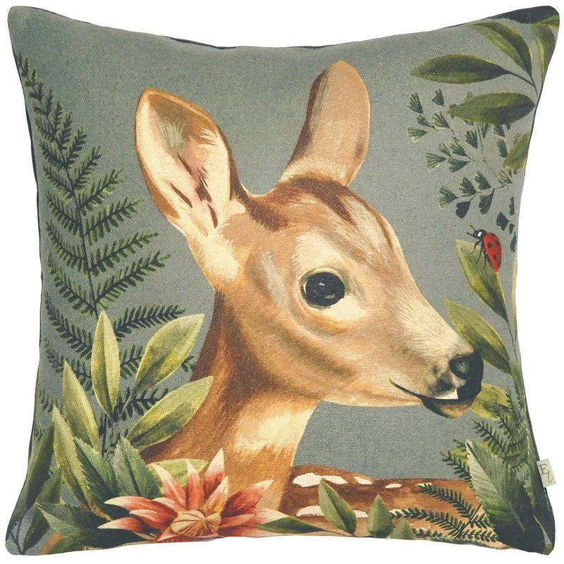 FOREST FAWN CUSHION GREY | by Evans Litchfield