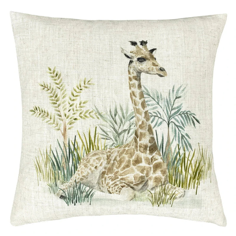 KENYA GIRAFFE CUSHION by Evans Lichfield