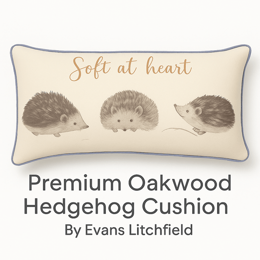 Evans Litchfield (Riva Home) Evans Lichfield Cushion Premium Oakwood Hedgehog Rectangular Cushion By Evans Litchfield