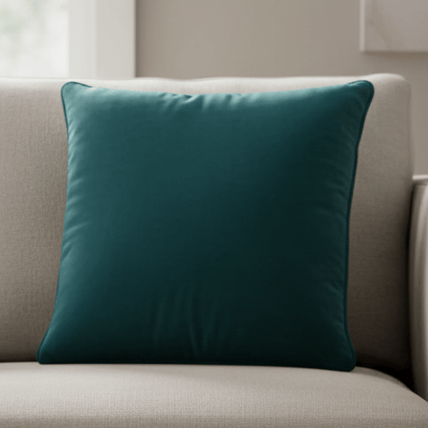 Evans Litchfield (Riva Home) Evans Lichfield Cushion Premium Opulence Soft Velvet feather filled Cushion in Teal by Evans Litchfield