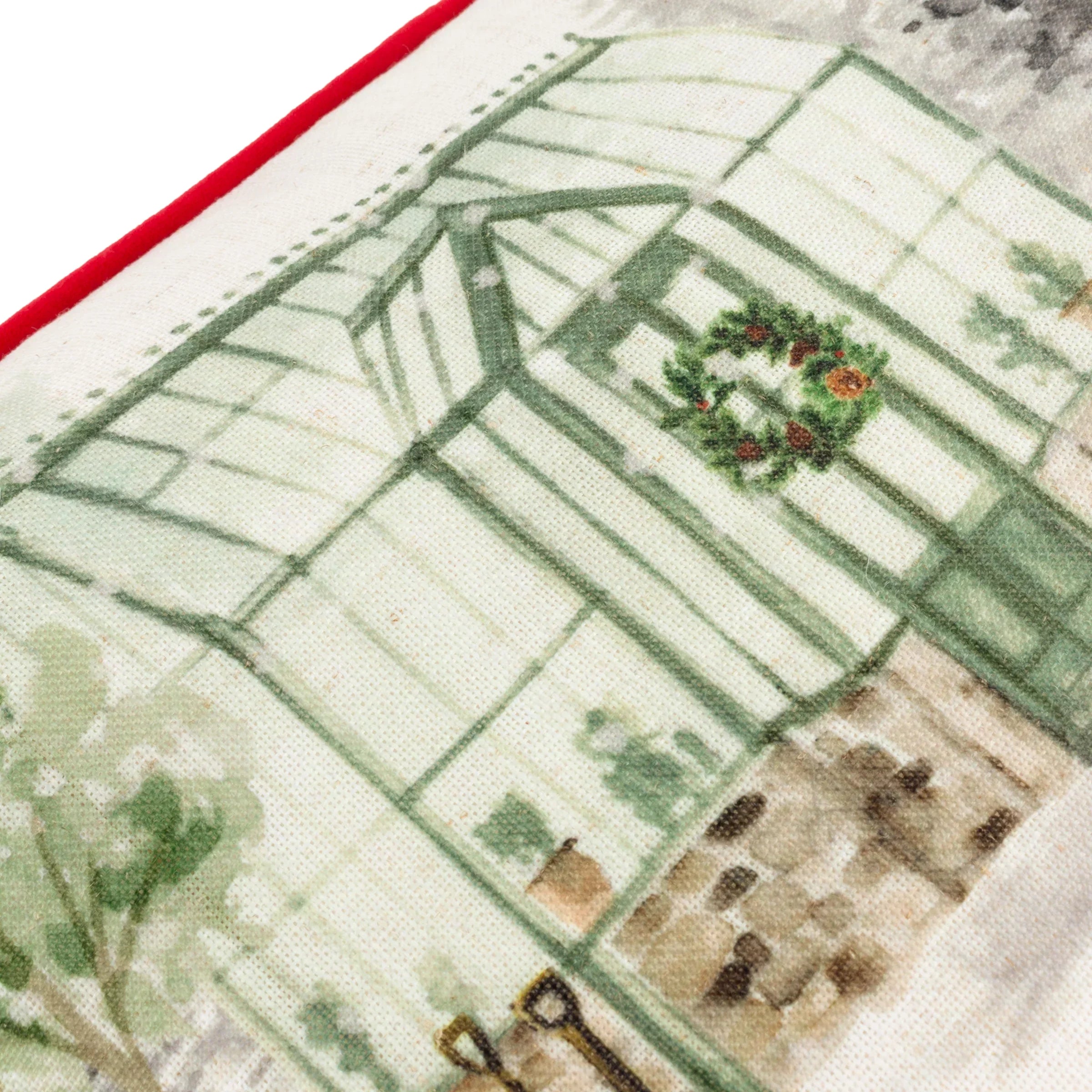 Evans Litchfield (Riva Home) Evans Lichfield Cushion 🎄 Winter Garden Printed Cushion – Multicolour  by Evans Litchfield