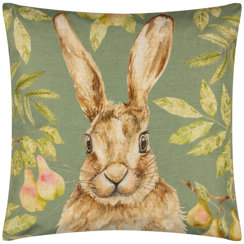 GROVE HARE OUTDOOR CUSHION OLIVE by Evans Lichfield