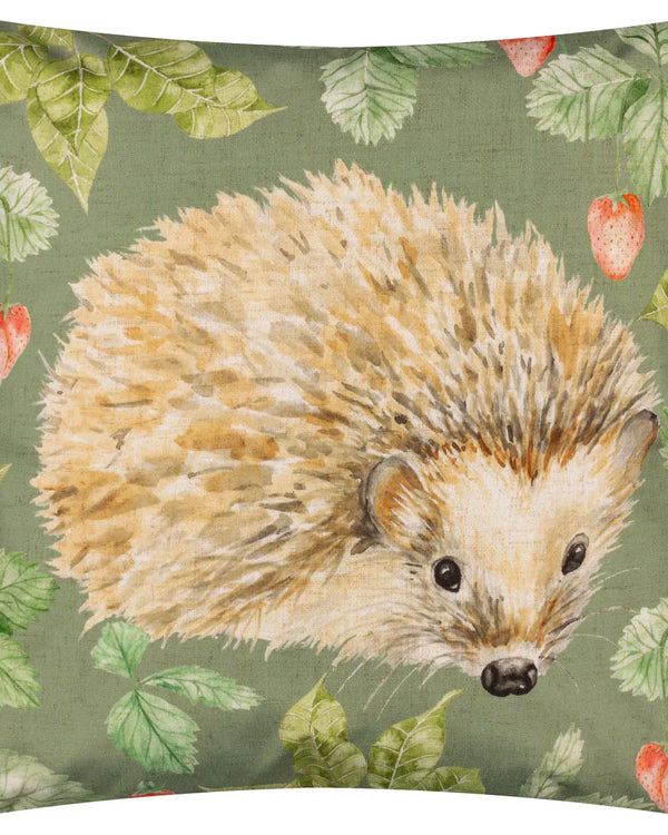 GROVE HEDGEHOG OUTDOOR CUSHION OLIVE by Evans Lichfield