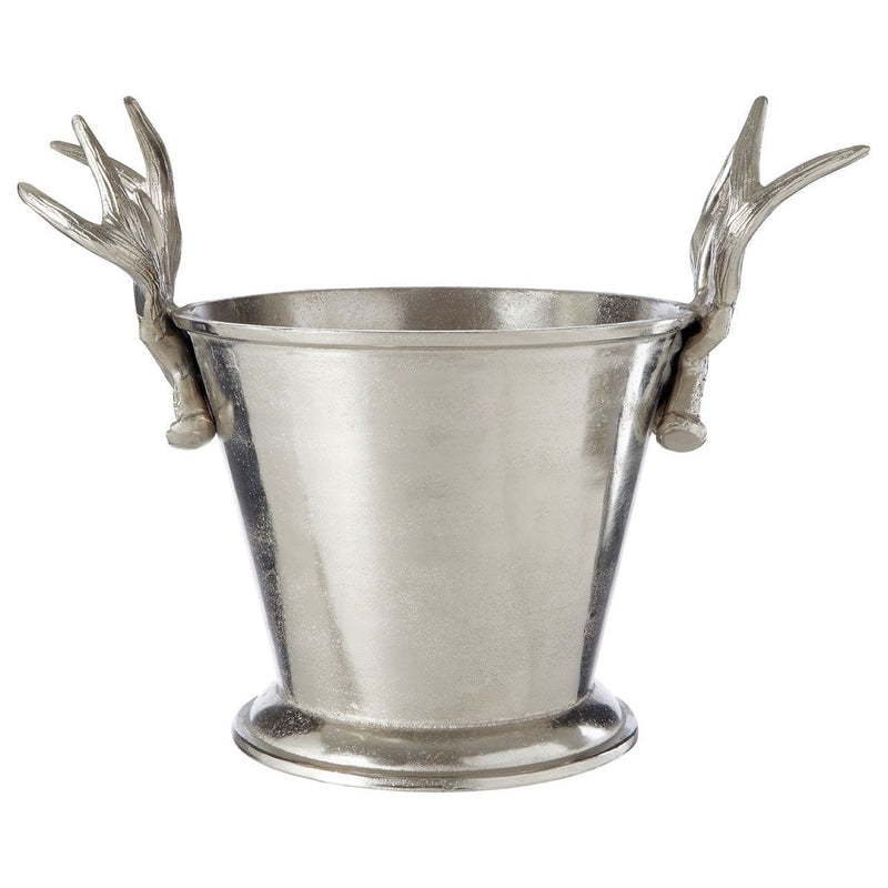 ANTLER WINE COOLER WITH ROUNDED BASE