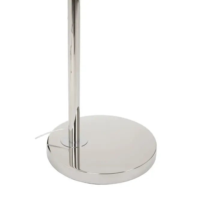HUBERT NICKEL FINISH ARC FLOOR LAMP by Fifty Five South