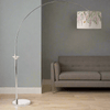 Fifty Five South x Voyage Maison Voyage Maison Lamp Bundle Hubert Nickel Finish Arc Floor Lamp with D52cm Mariposa Shade Bundle