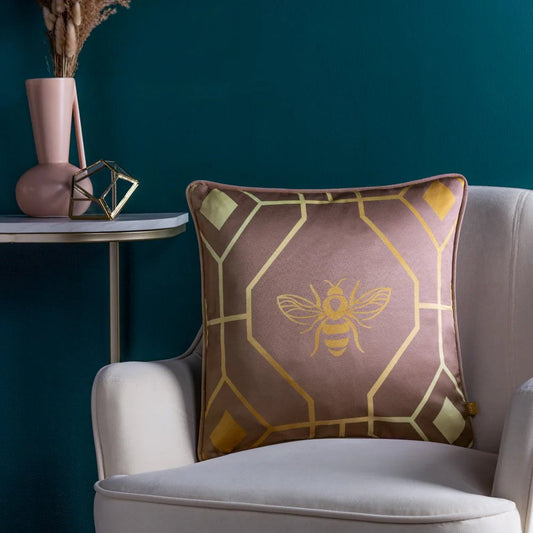 furn Cushions Blush Premium Bee Deco Geometric duck feather filled Cushion - 6 colour variants