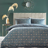 furn Interior Design Range Single Duvet set / French Blue Bee Deco Geometric Duvet Cover Set - 4 colour variants