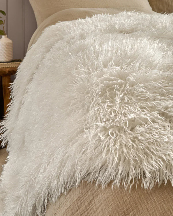 Rowan Faux Fur Throw by furn