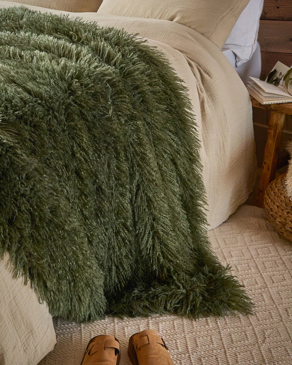 Rowan Faux Fur Throw by furn
