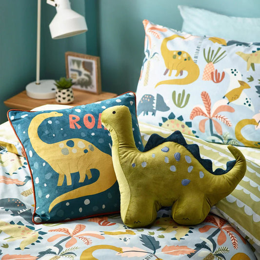 furn (Riva Home) Bedspread little furn. Little Dinos Scandi Duvet Cover Set in Blue/Green