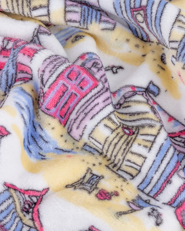 BEACH HUTS FLEECE THROW MULTICOLOUR  by Furn