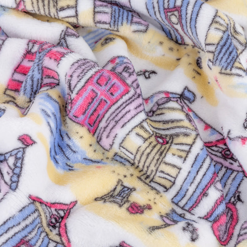 BEACH HUTS FLEECE THROW MULTICOLOUR  by Furn