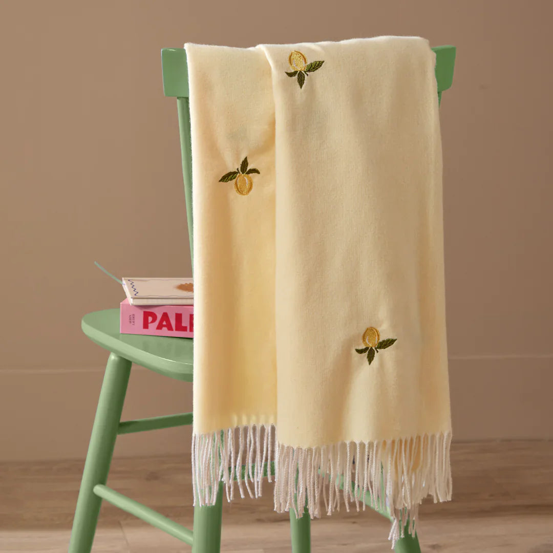 Furn (Riva Home) Bedspread/Throw FRUITS THROW ZESTY LEMON by furn