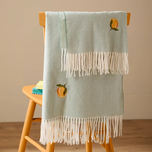 Furn (Riva Home) Bedspread/Throw FRUITS THROW ZESTY ORANGE by furn