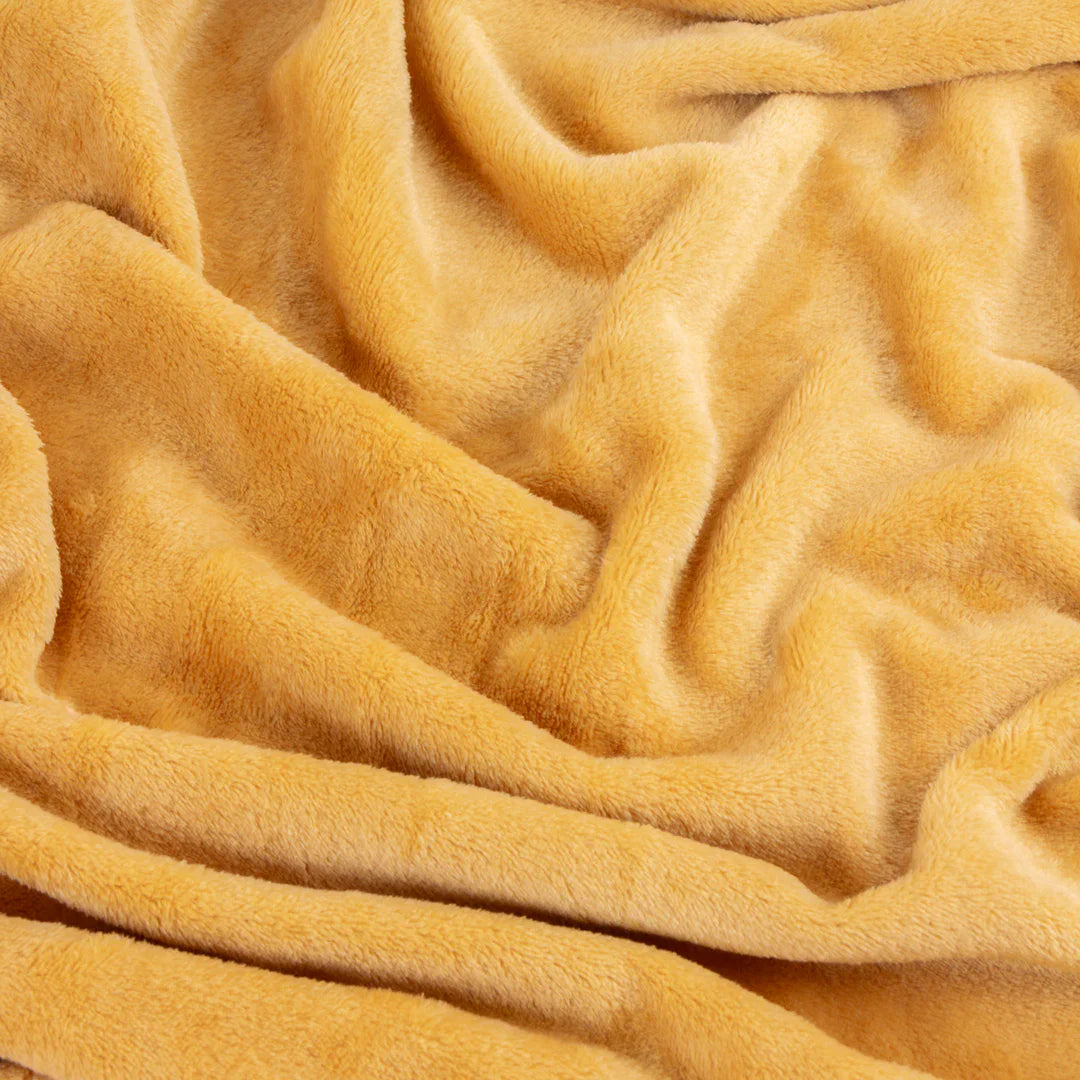 Furn (Riva Home) Bedspread/Throw Harrow Fleece Throw Ochre by Furn