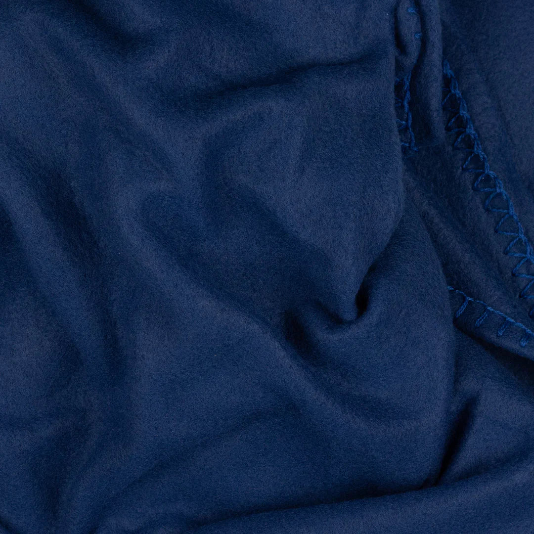 Furn (Riva Home) Bedspread/Throw HAVEN PLAIN FLEECE THROW BLUE by furn