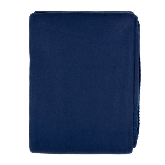 Furn (Riva Home) Bedspread/Throw HAVEN PLAIN FLEECE THROW BLUE by furn