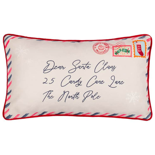Furn (Riva Home) Christmas Decorations ✉️ Dear Santa Printed Reversible Cushion – Multicolour by Furn
