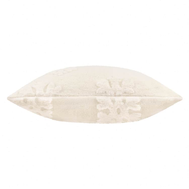 Furn (Riva Home) Christmas Decorations ❄️ Snowflakes Faux Fur Cushion – Snow White by Furn