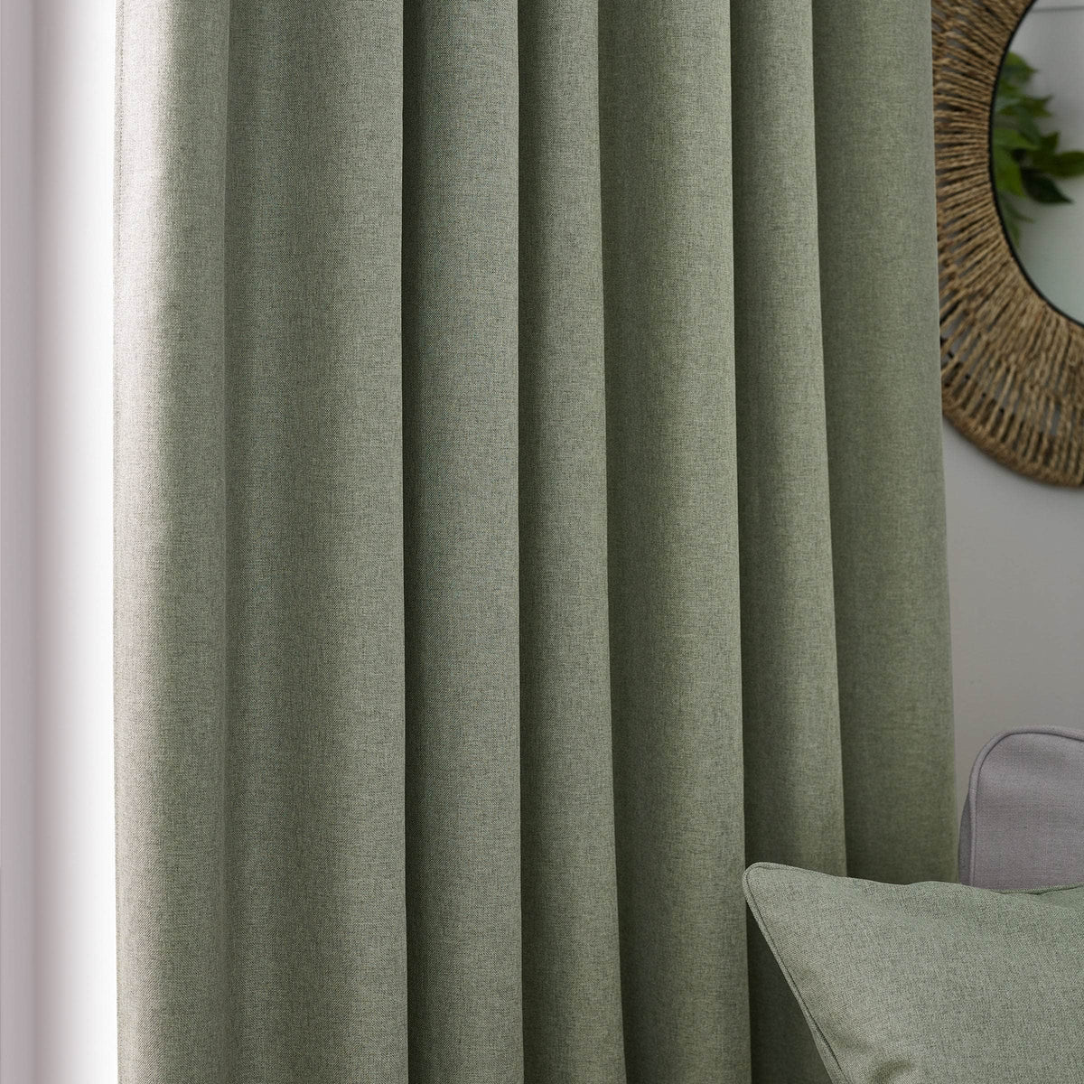 Furn (Riva Home) Curtains DAWN TEXTURED BLACKOUT EYELET OR PENCIL PLEAT CURTAINS by furn