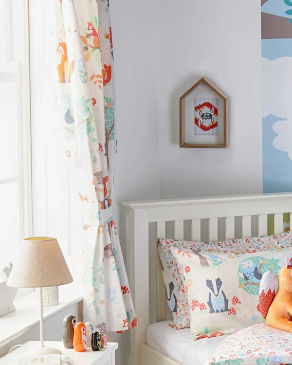 Woodland Kids Pencil Pleat Curtains by little furn