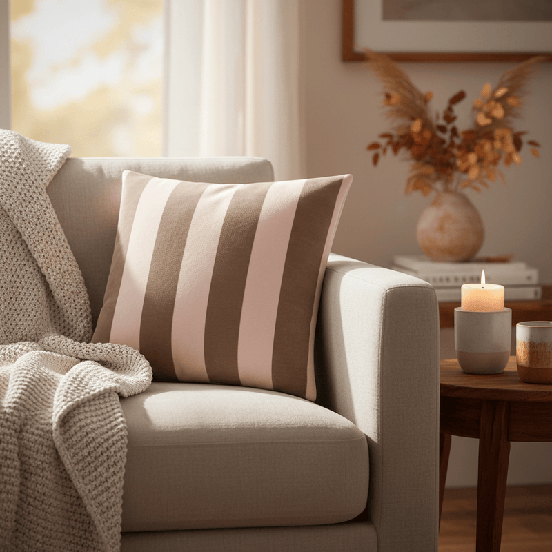 THE ULTIMATE STRIPE JACQUARD CUSHION by Furn