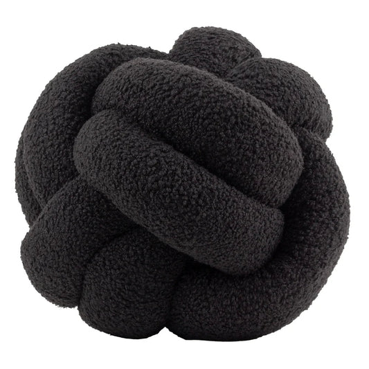 furn (Riva Home) Cushions Black furn. Boucle Knot Fleece Cushion  (available in 6 colours)