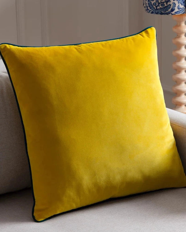 Meridian Velvet Feather Filled Cushion Teal/Ceylon by Furn