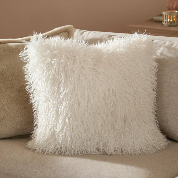 Rowan Faux Fur Cushion by Furn