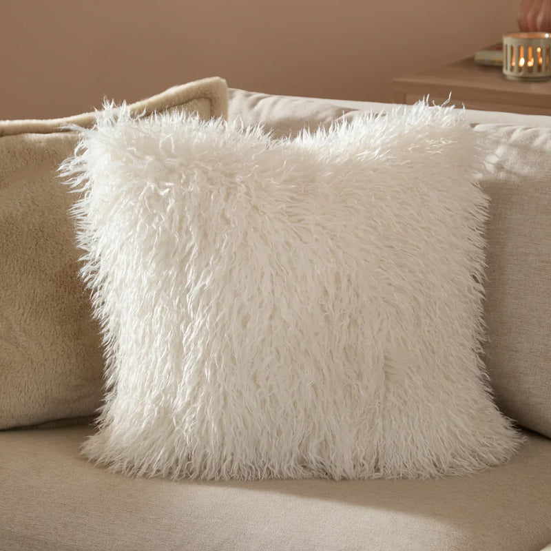 Rowan Faux Fur Cushion by Furn