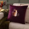 furn (Riva Home) Cushions furn. Pineberry Forest Embroidered Velvet Cushion Plum