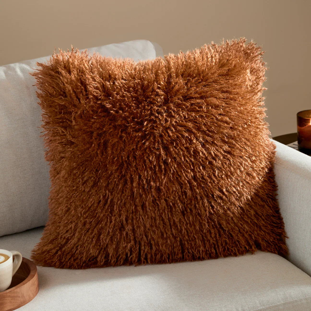 Furn (Riva Home) Cushions Ginger Rowan Faux Fur Cushion by Furn