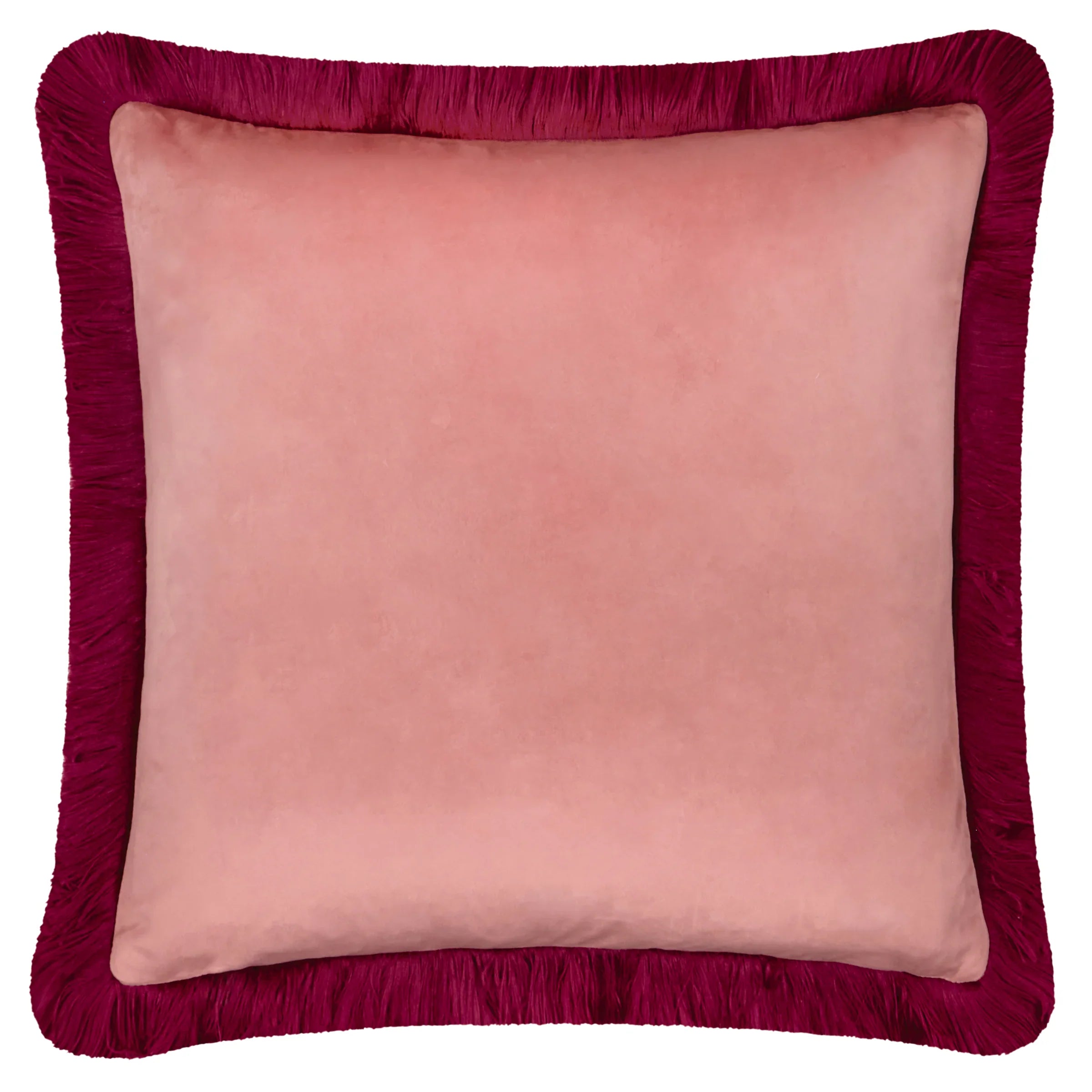Furn (Riva Home) Cushions Halo Fringed Velvet Cushion by Furn