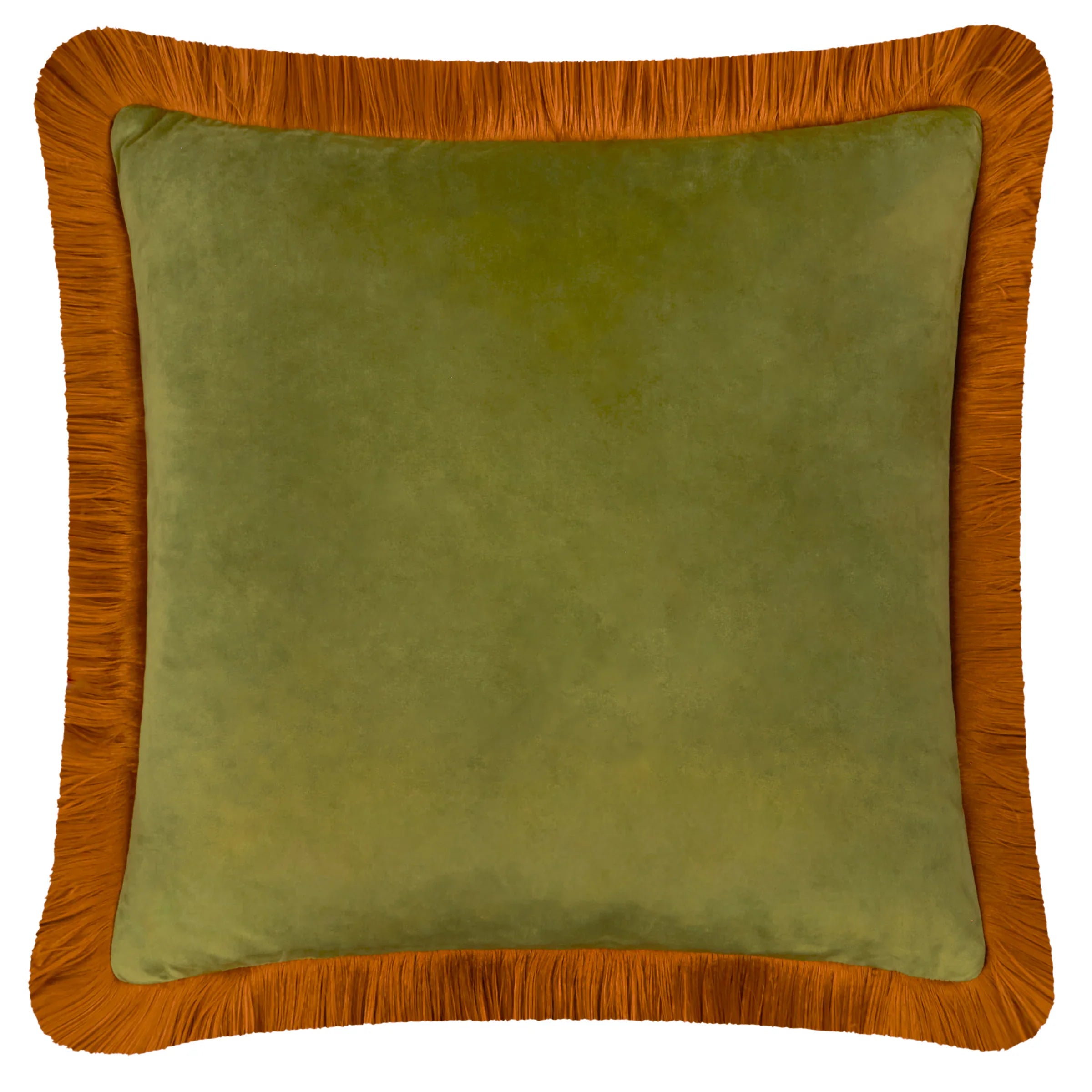 Furn (Riva Home) Cushions Halo Fringed Velvet Cushion by Furn