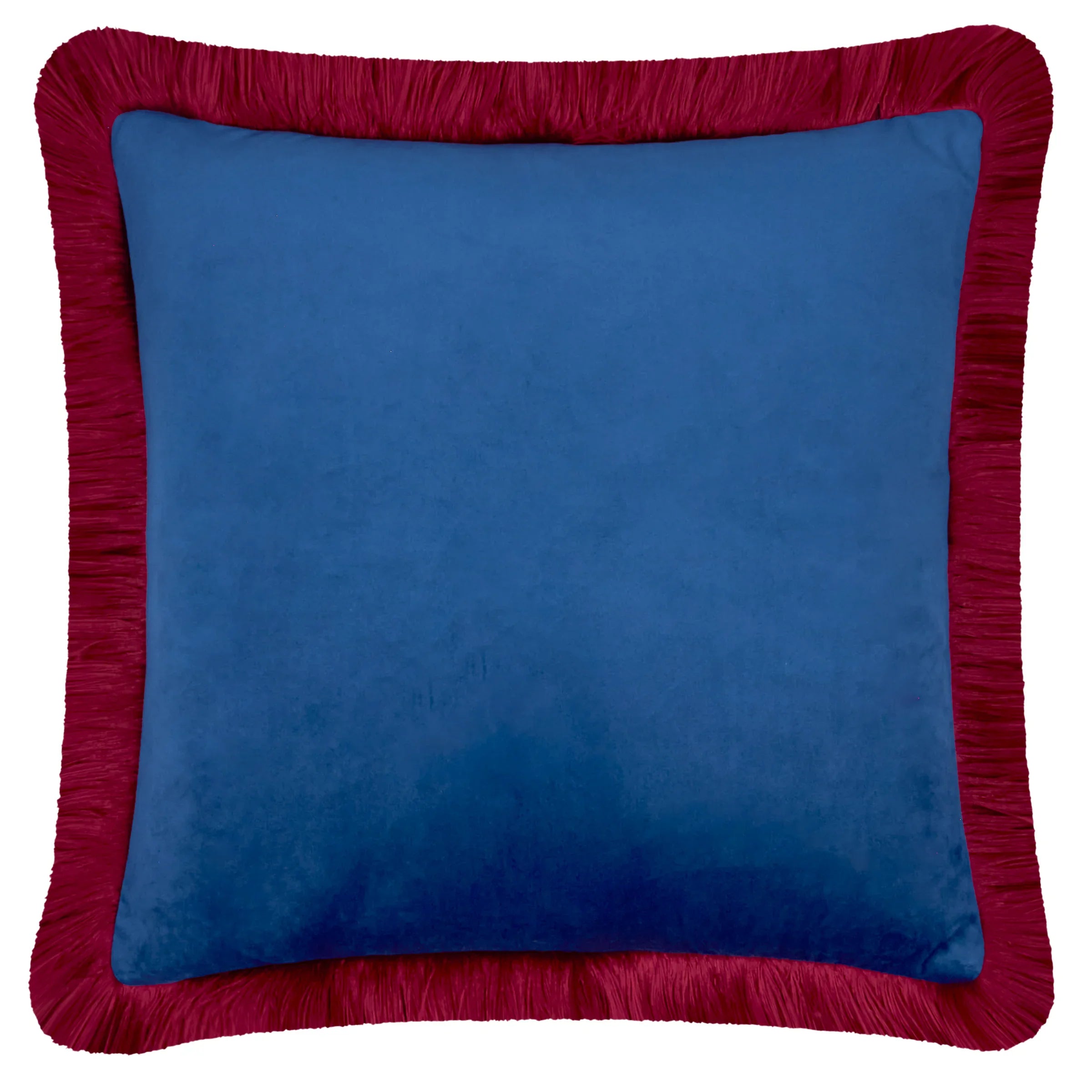 Furn (Riva Home) Cushions Halo Fringed Velvet Cushion by Furn
