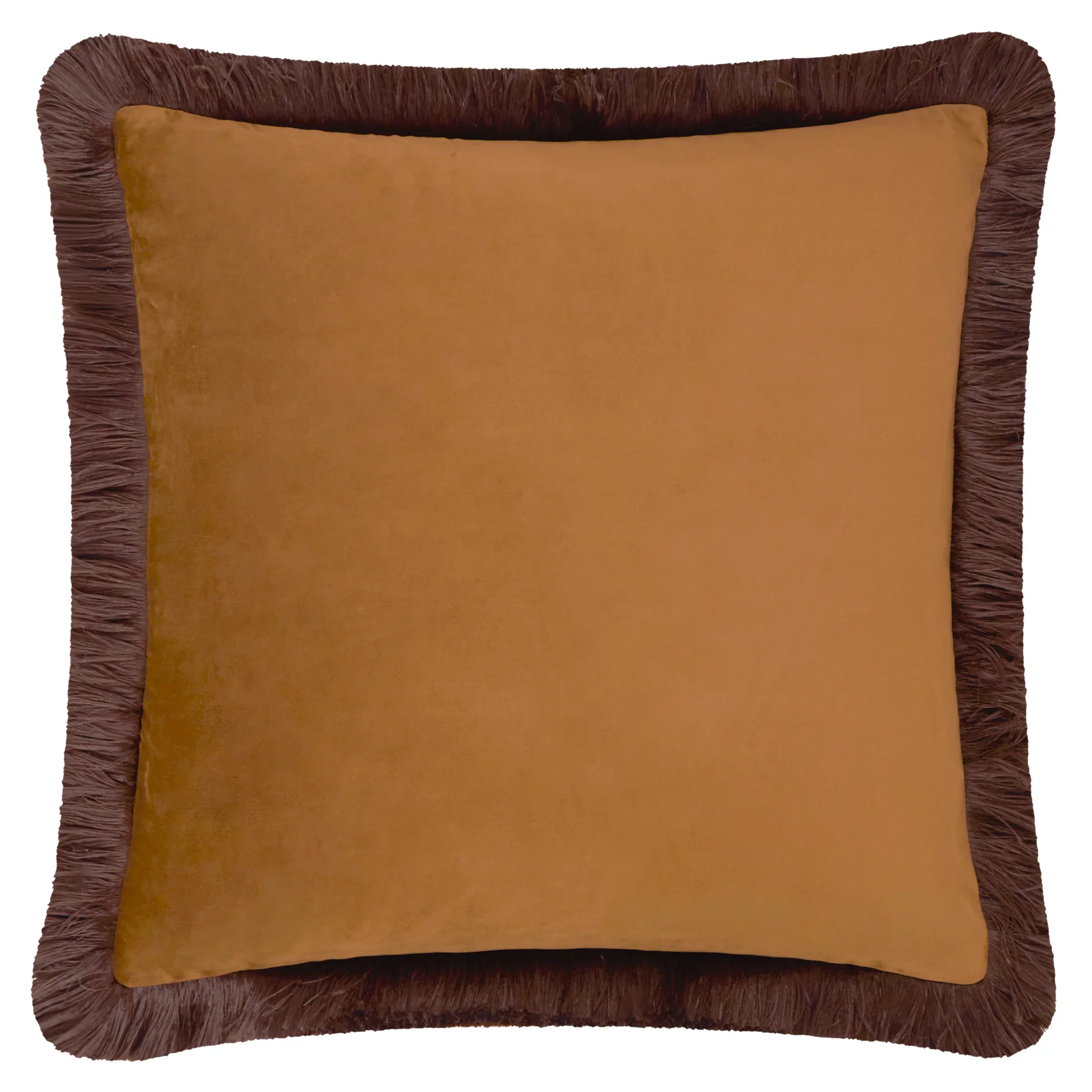 Furn (Riva Home) Cushions Halo Fringed Velvet Cushion by Furn