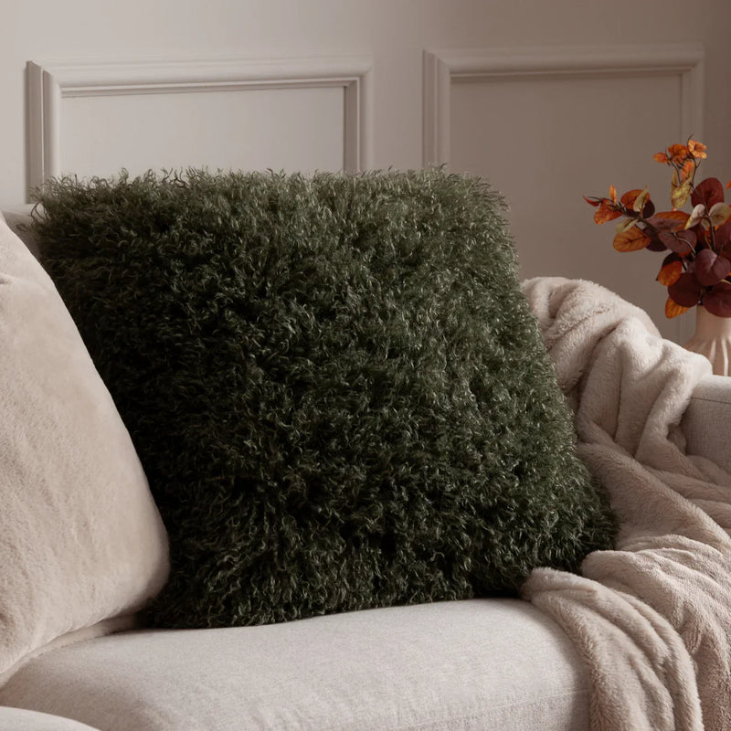 Rowan Faux Fur Cushion by Furn