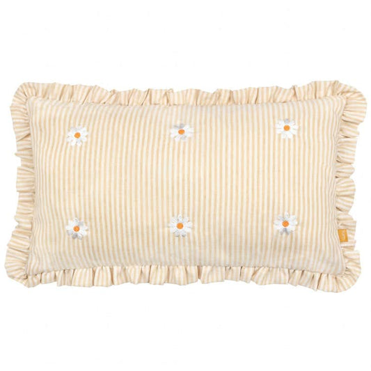 Furn (Riva Home) Cushions LES FLEURS EMBROIDERED RUFFLE CUSHION DAISIES by Furn