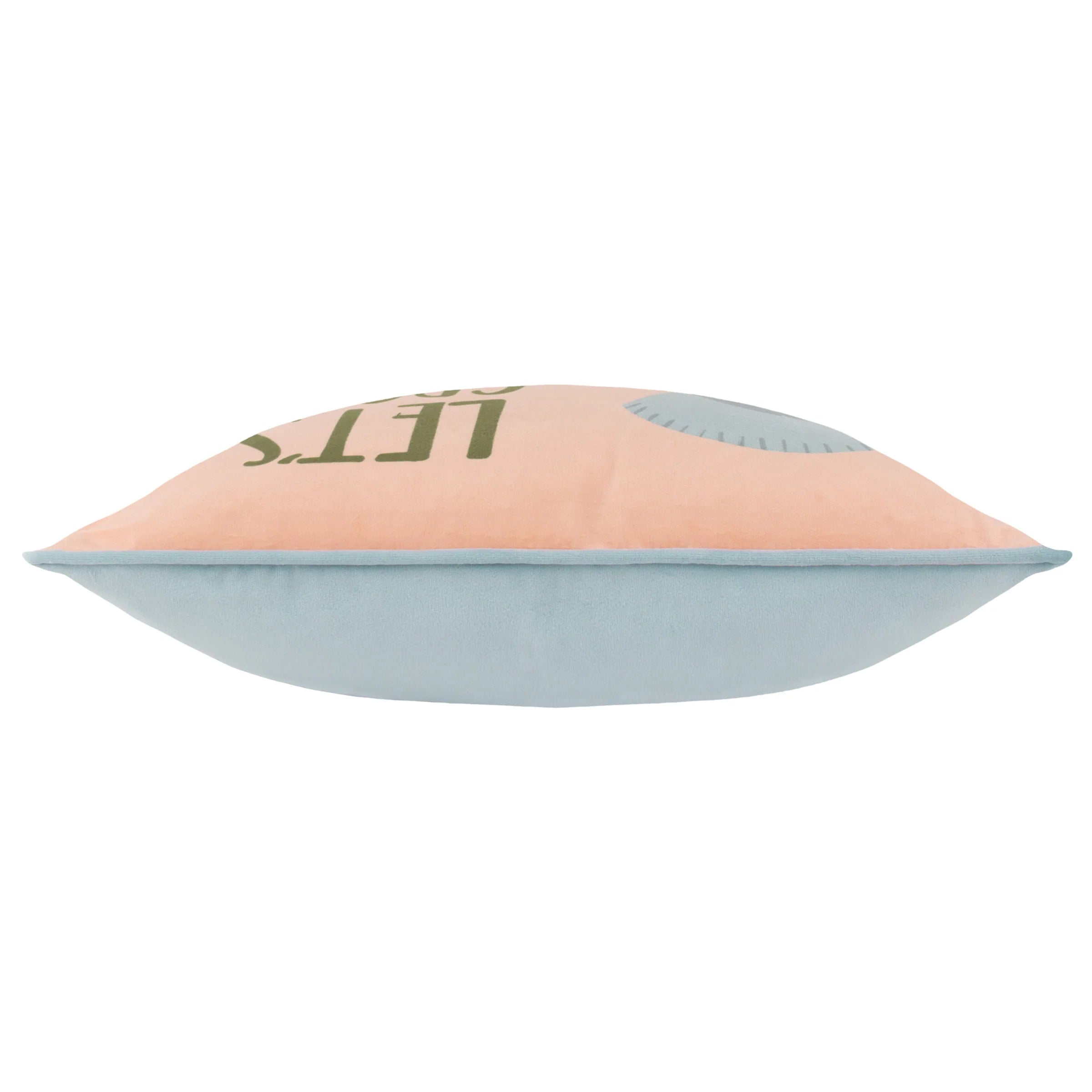 furn (Riva Home) Cushions little furn. Let's Grow Piped Velvet Rich Feather Filled Cushion in Pink