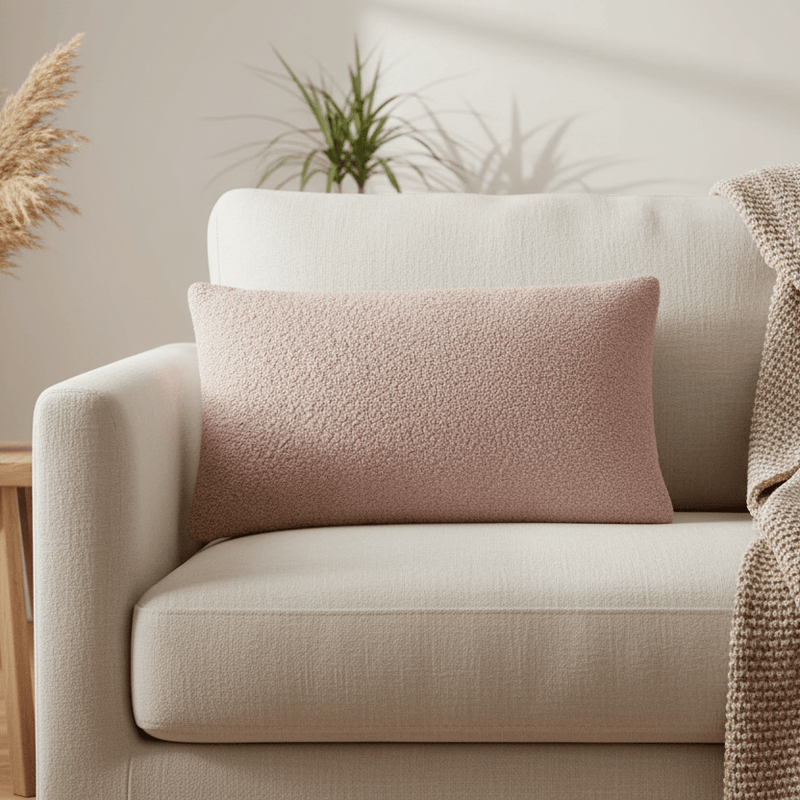 MALHAM FLEECE RECTANGULAR CUSHION POWDER PINK
by Furn