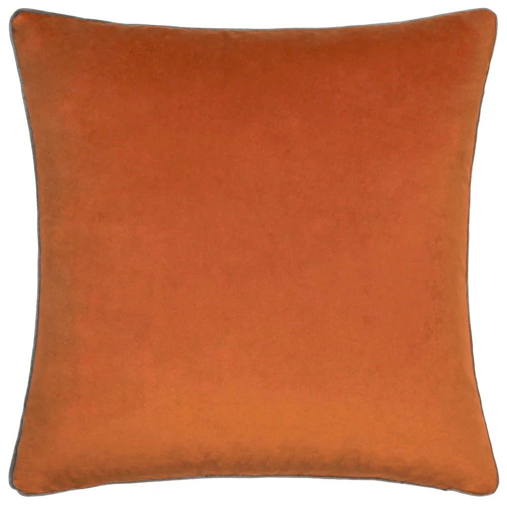 furn (Riva Home) Cushions Meridian Velvet Feather Filled Cushion Pumpkin/Mocha by Furn