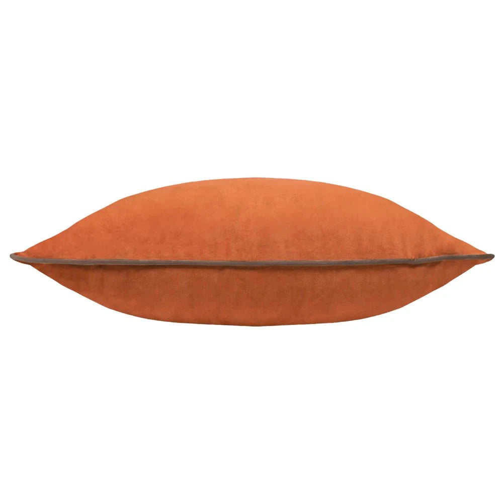 furn (Riva Home) Cushions Meridian Velvet Feather Filled Cushion Pumpkin/Mocha by Furn