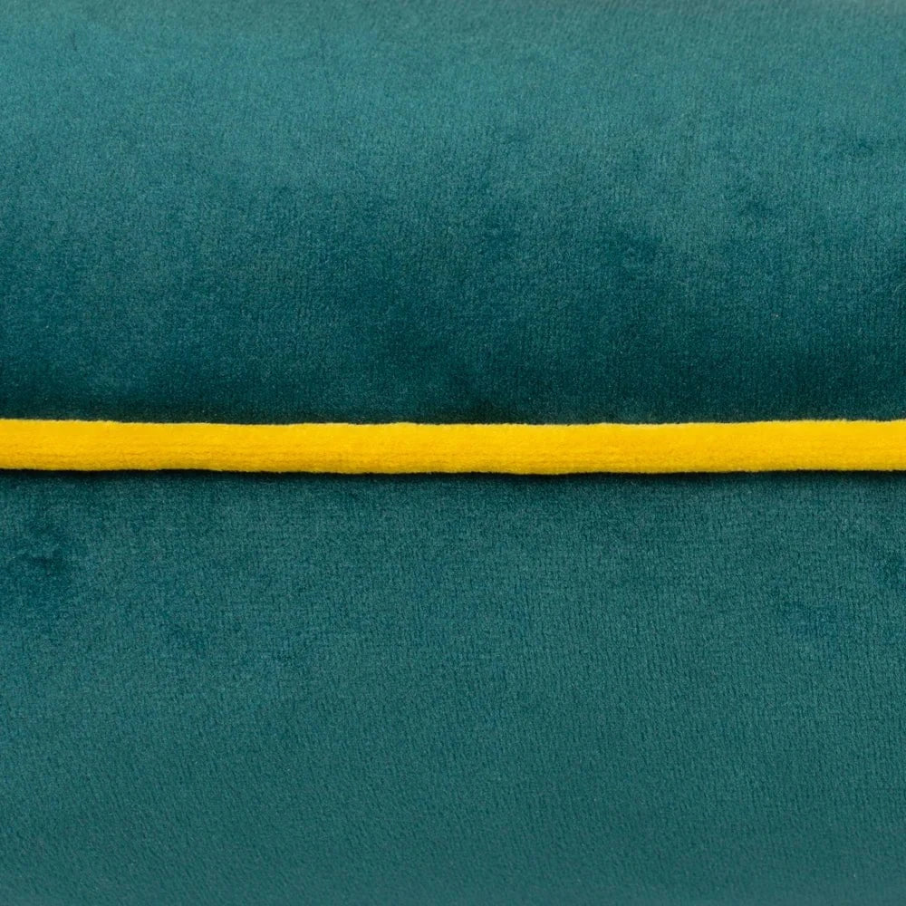 furn (Riva Home) Cushions Meridian Velvet Feather Filled Cushion Teal/Ceylon by Furn