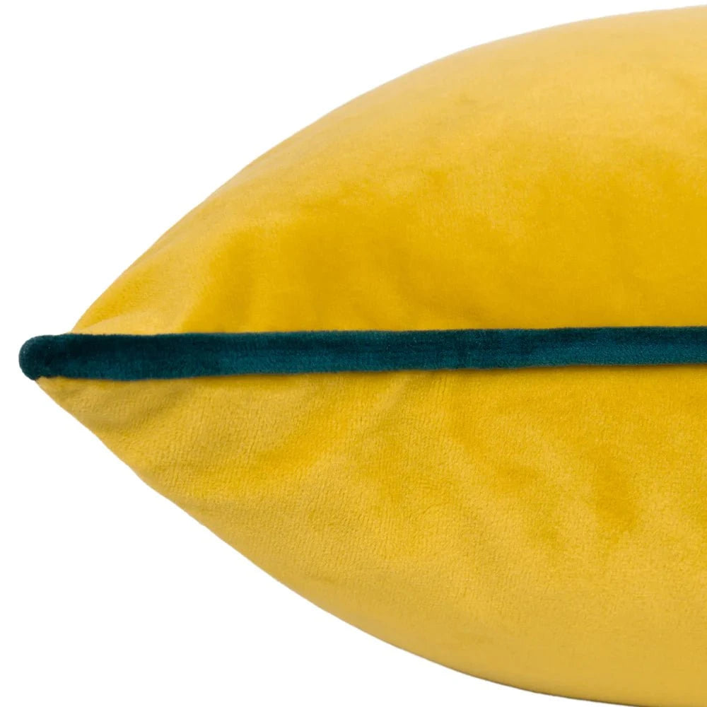 furn (Riva Home) Cushions Meridian Velvet Feather Filled Cushion Teal/Ceylon by Furn