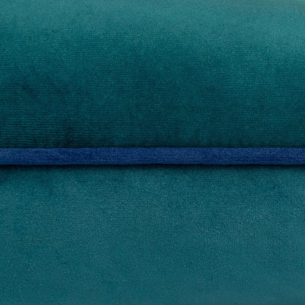 furn (Riva Home) Cushions Meridian Velvet Feather Filled Cushion Teal/Navy by Furn